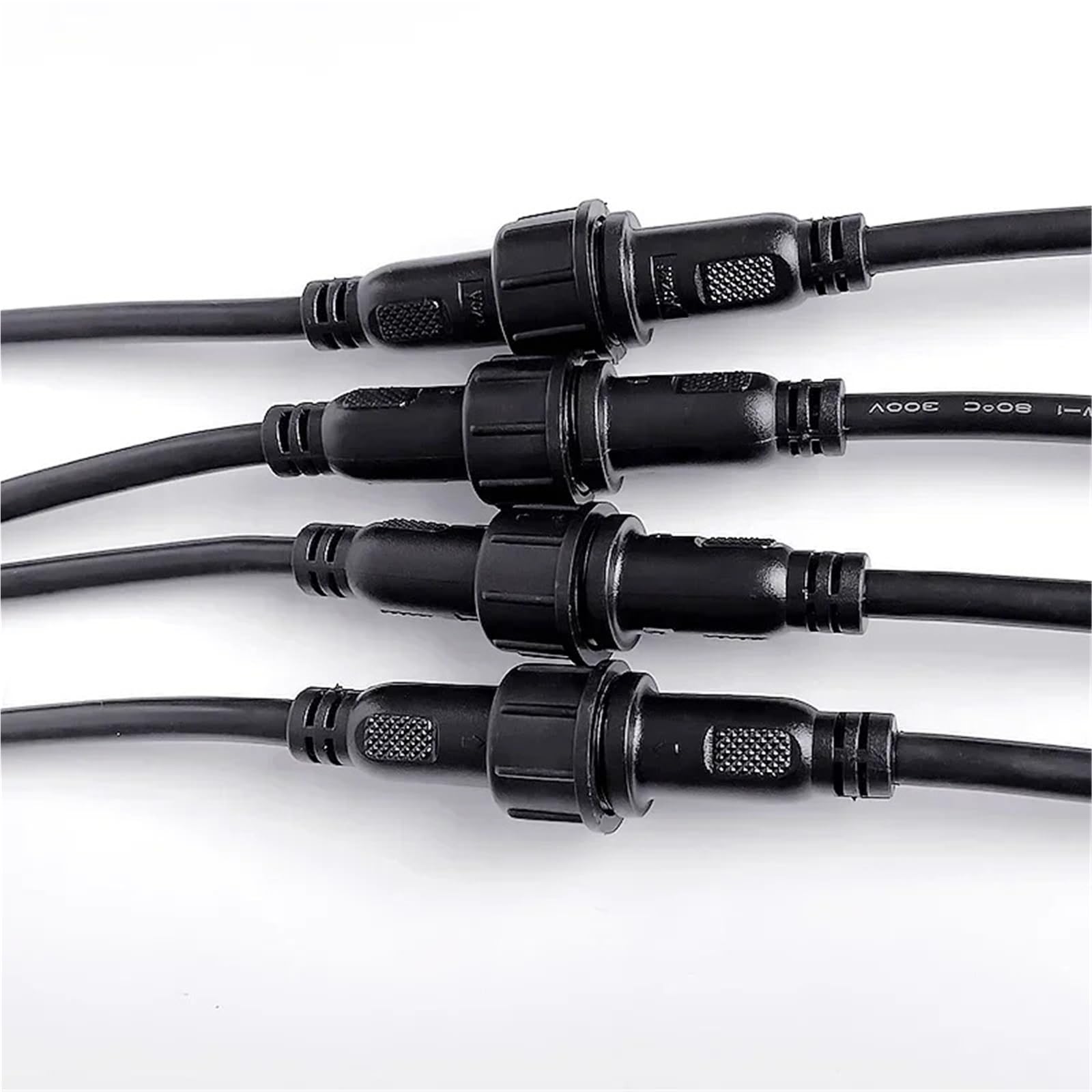 5/20 sztuk M16 wodoszczelny 2 3 4 5 pin IP65 kabel drut do taśm LED męski i żeński Jack 22 mm nakrętka wtyczka 20 cm średnica zewnętrzna 6 mm (męski żeński, 20 szt. 2P)