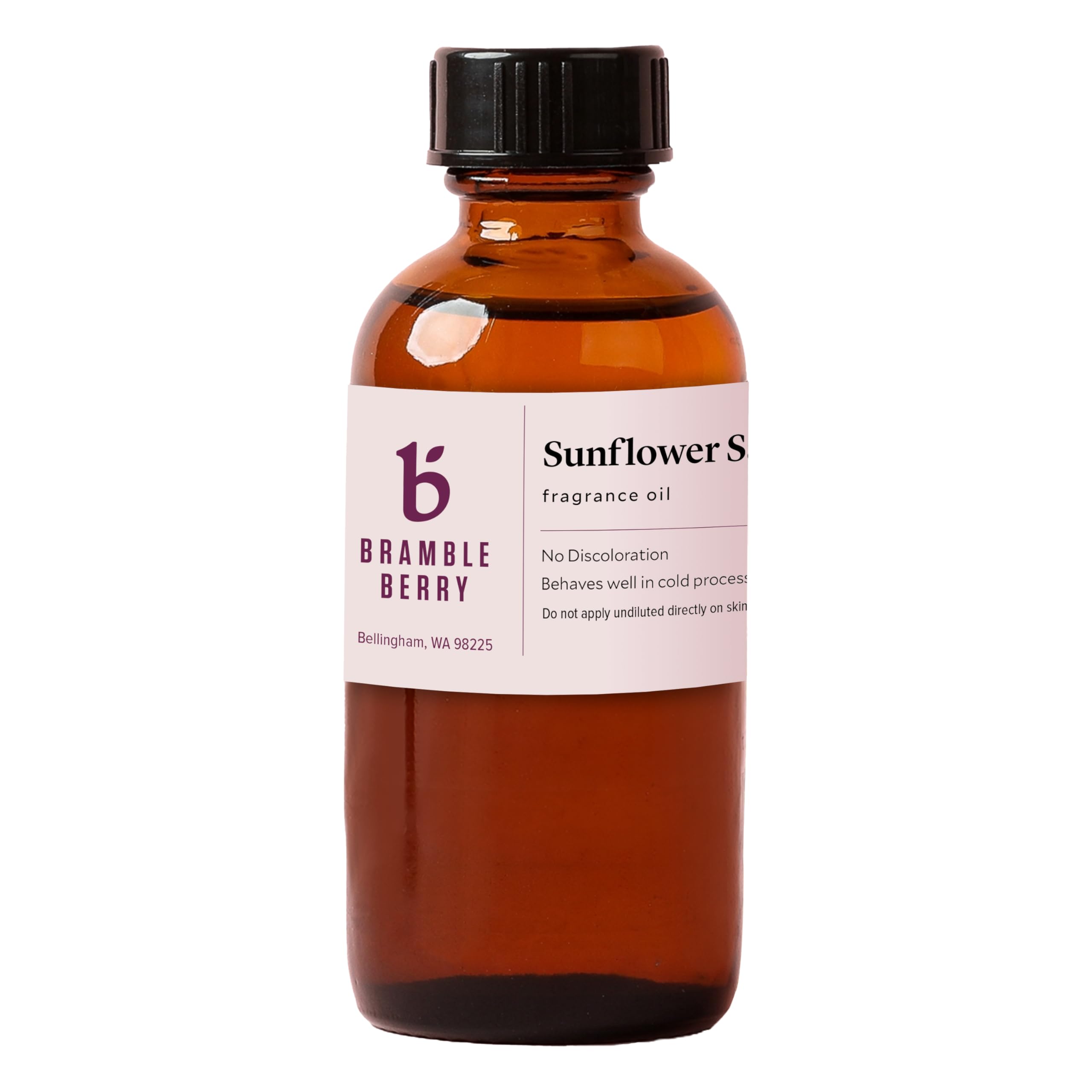 Bramble Berry Sunflower Sandalwood Fragrance Oil 2 oz | Warm Floral Scent for Soap Making, Candles, Bath Bombs, Lotion &amp; Perfume | Skin Safe, Vegan, Paraben &amp; Phthalate Free