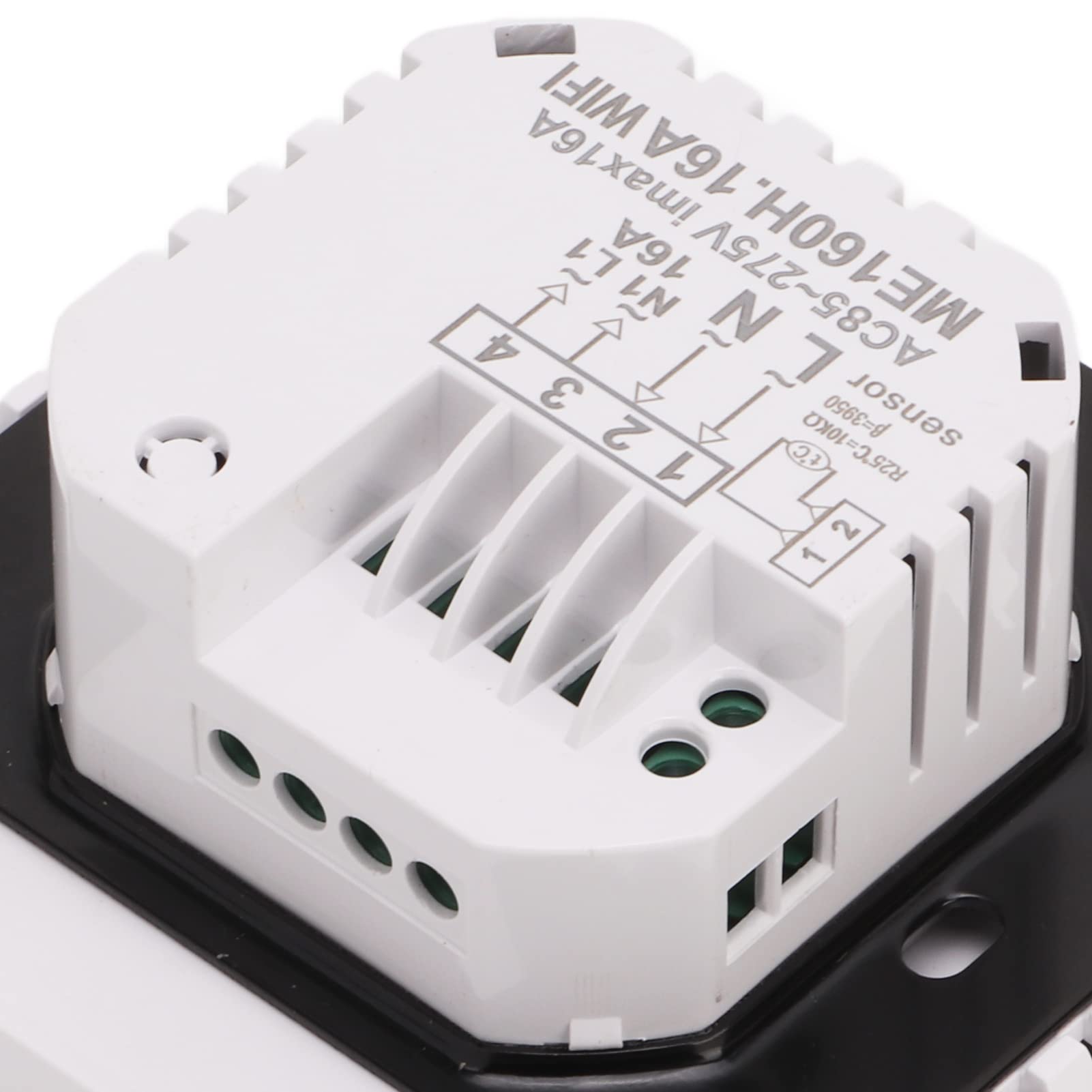 Fafeicy ME160 Termostato WiFi Inteligente Pantalla Táctil Pantalla a Color Programable con Humedad PM2.5 Pronóstico del Tiempo para el Hogar Oficina Hotel 220 V (3A)