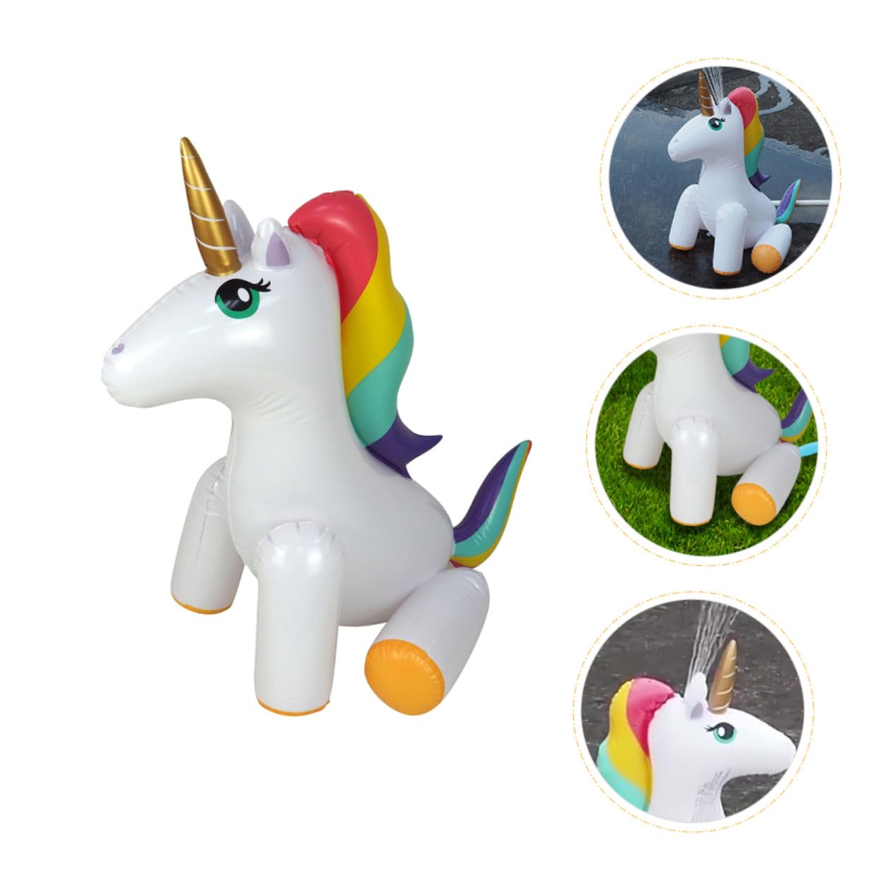 Spruzzatore Gonfiabile Unicorno Giocattolo Pvc per Ragazzo Ragazza