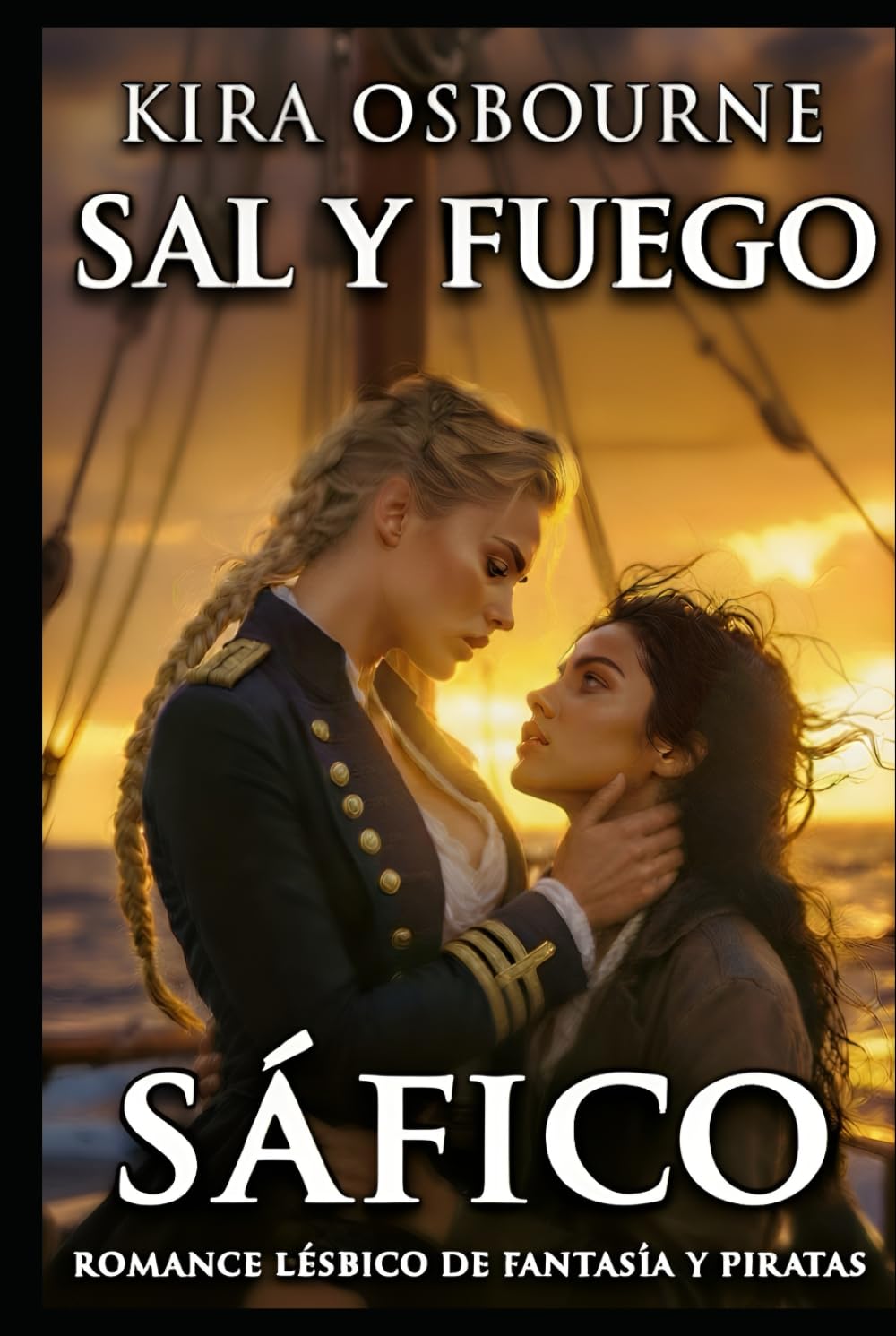 Sal y Fuego Sáfico: Romance Lésbico de Fantasía y Piratas