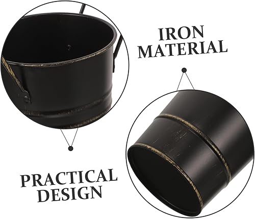 Miniatura 6 de Veemoon Soporte de metal para paraguas, estante de almacenamiento de bastones, cubo de flores, soporte para paraguas independiente, contenedor de