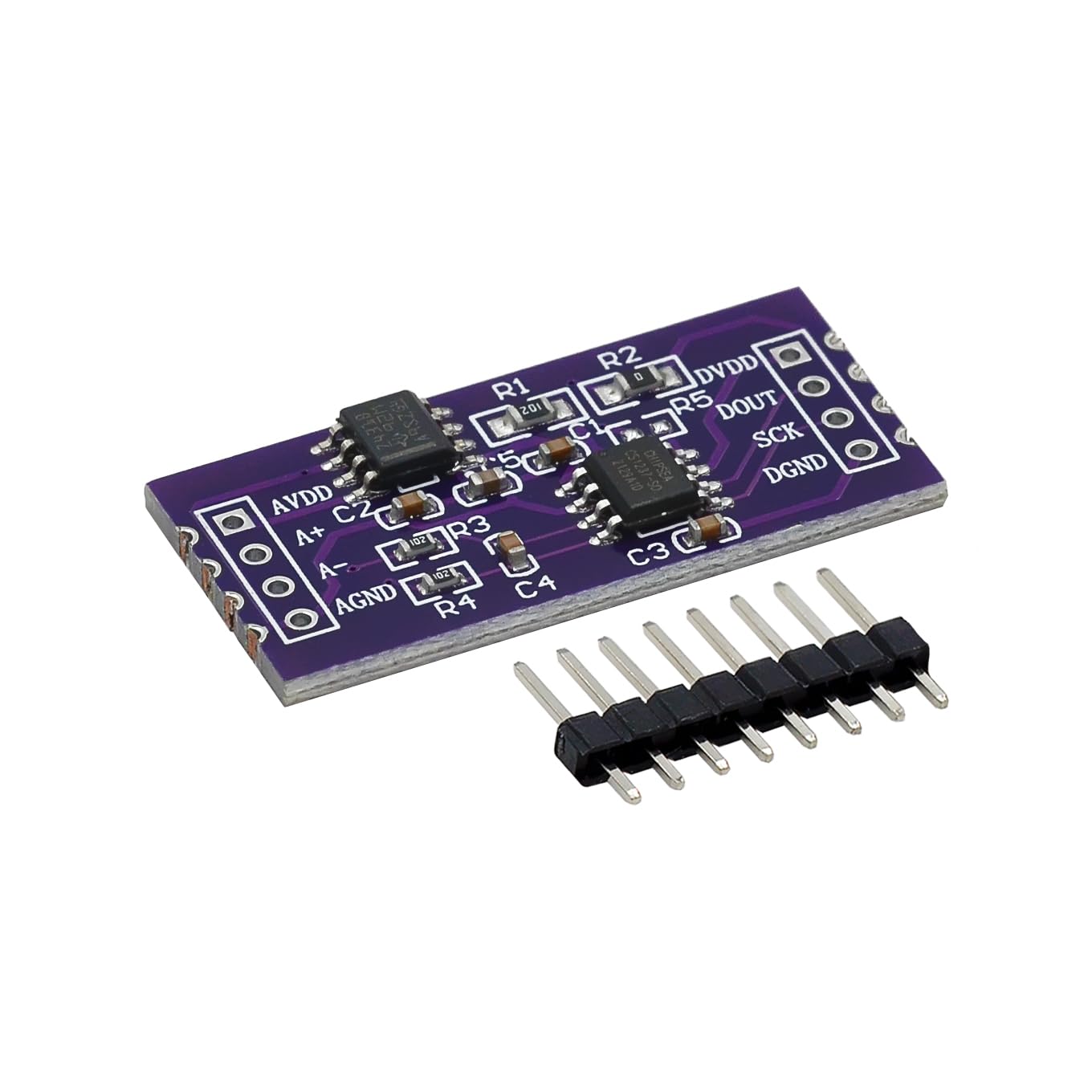 CS1237 24-bit ADС module onboard TL431 external reference chip single-channel weighing sensing 24bit