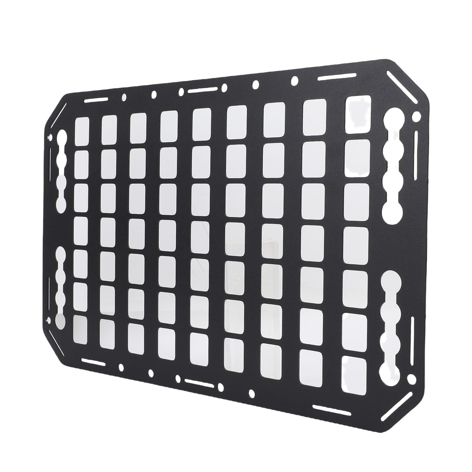Asixxsix Panel Molle z łóżkiem Ciężarówki, 483x311x2mm Aluminium Aluminium Boczne Boczne łóżko Molle Panel L Track Tactical Panela Organizator System Organizatora dla Samochodów SUV