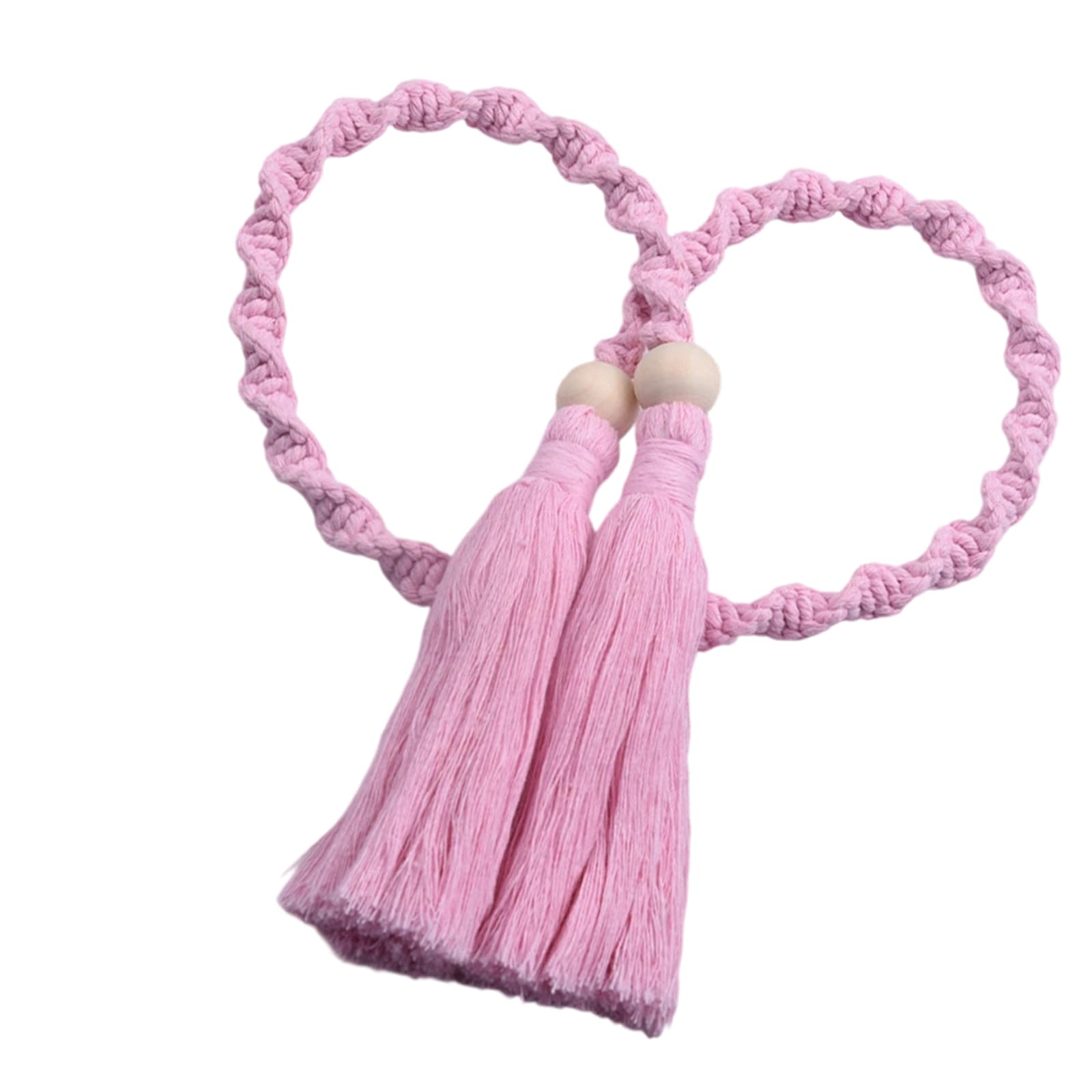 Buxuaaaa Curtain Tiebacks with Braided Rope, Decorative Holdbacks for Indoor Outdoor Drapes Casement Braided Curtain Tiebacks for Drapes