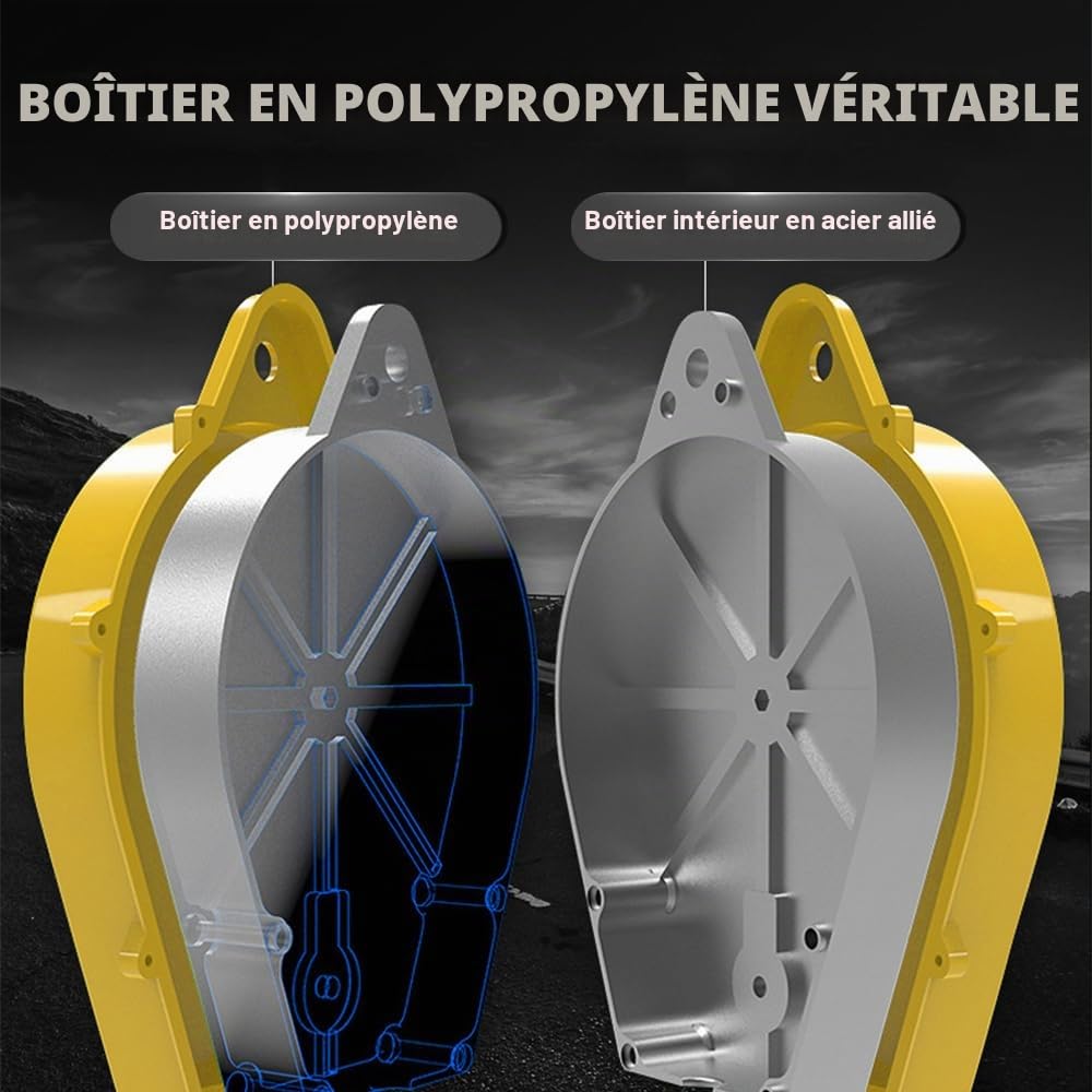 Lotvic Antichute a Rappel Automatique 10m, Charge Maximale 150 kg | Dispositif Anti Chute a Rappel Automatique, Ligne de Vie Auto-Rétractable, Harnais de Securite Anti Chute Professionnel