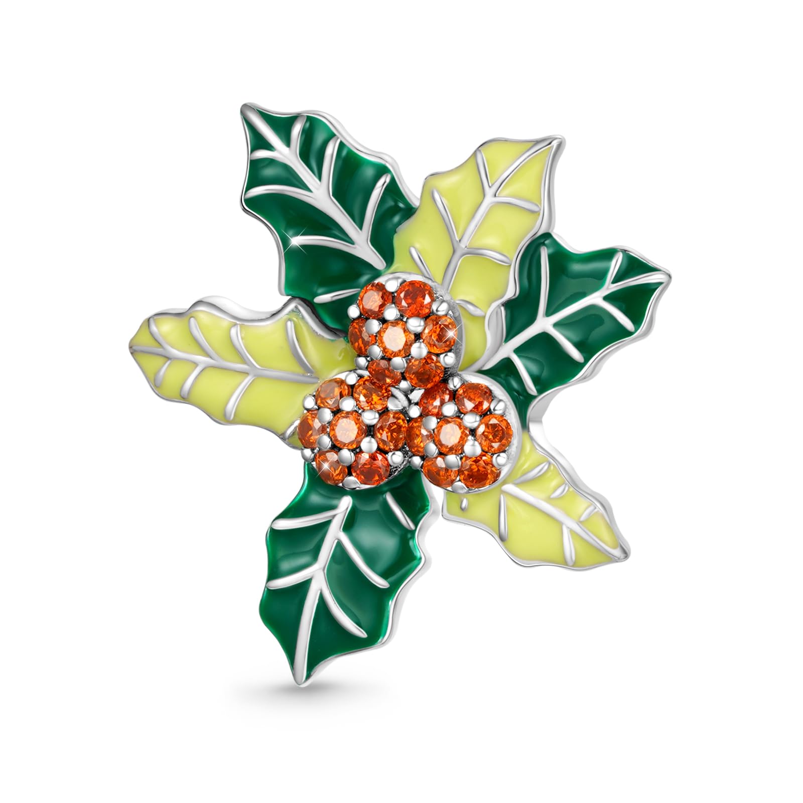 GNOCE Christmas Charm Sterling Silver Pendant Bead