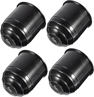 Anneome Tampa Protetora Da Bola De Reboque 4 Unidades Tampa Da Bola De Engate Tampa Da Bola De Reboque Acessórios De Reboque Capa Com Anel De Travamento Acoplamento De Reboque