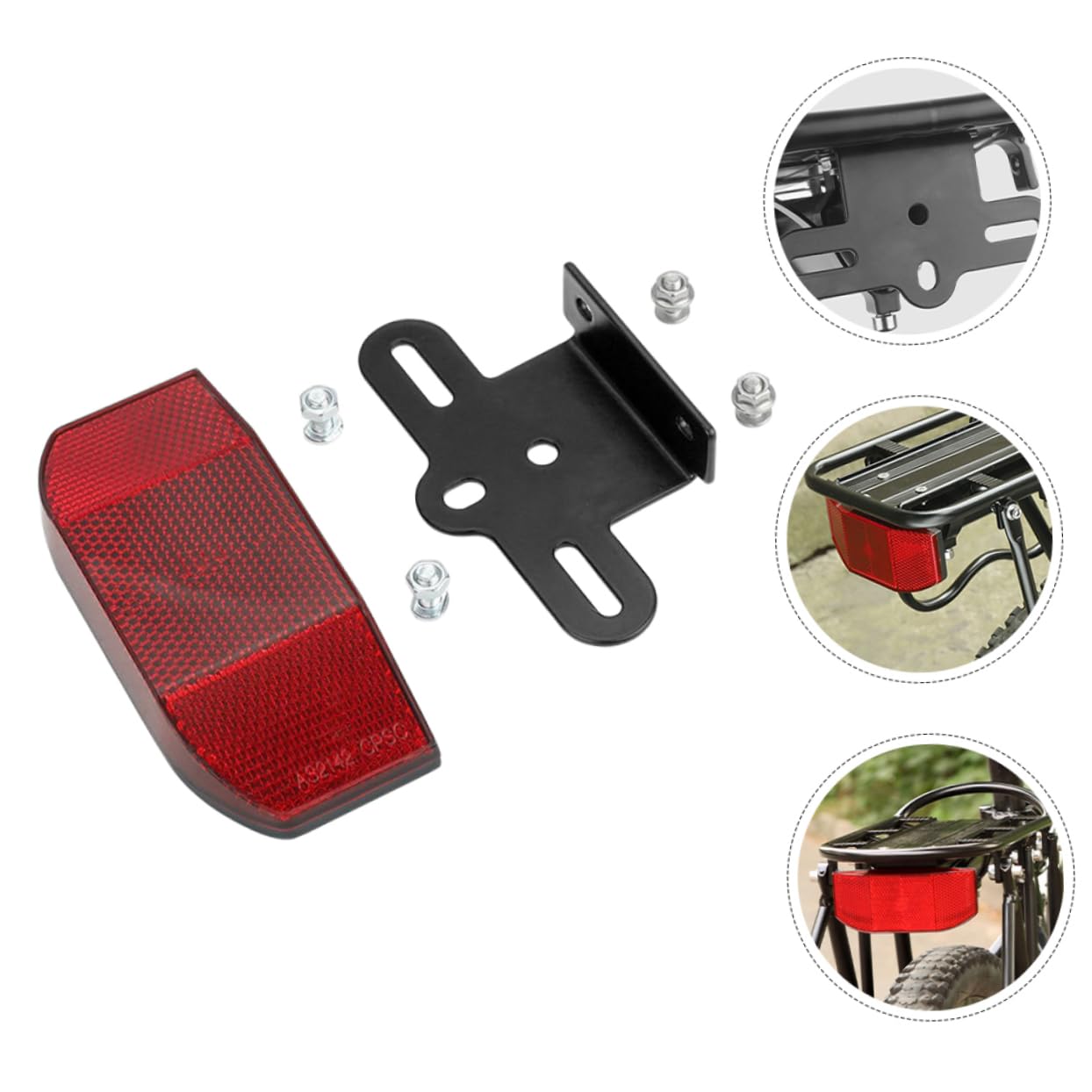 Mikikit 5 Sets Bicycle Wheel Reflectors Cycle Reflectors Rear Bike Light Bike Safety