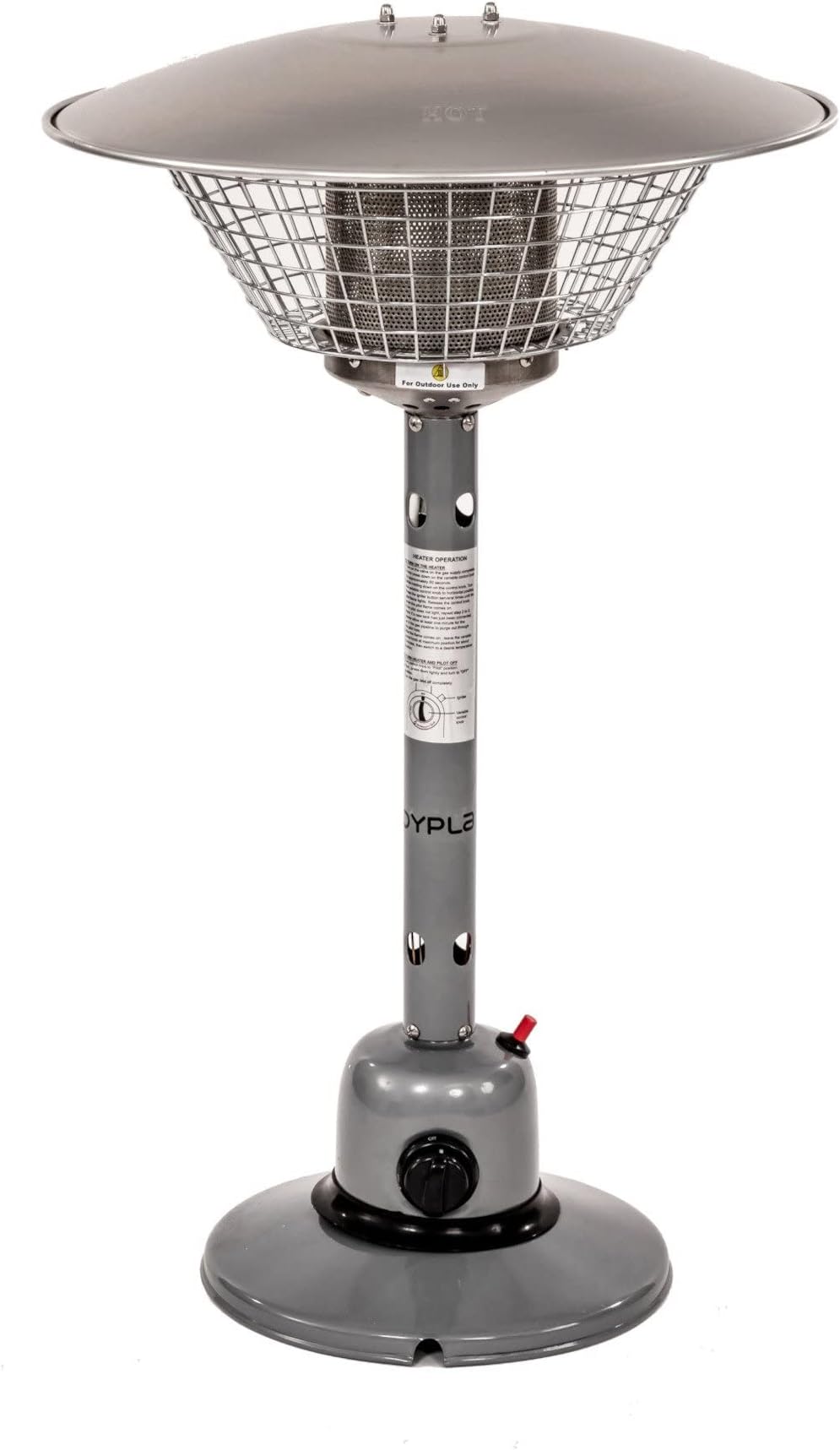 Oypla Table Top 4KW Outdoor Gas Patio Heater c/w Hose & Regulator
