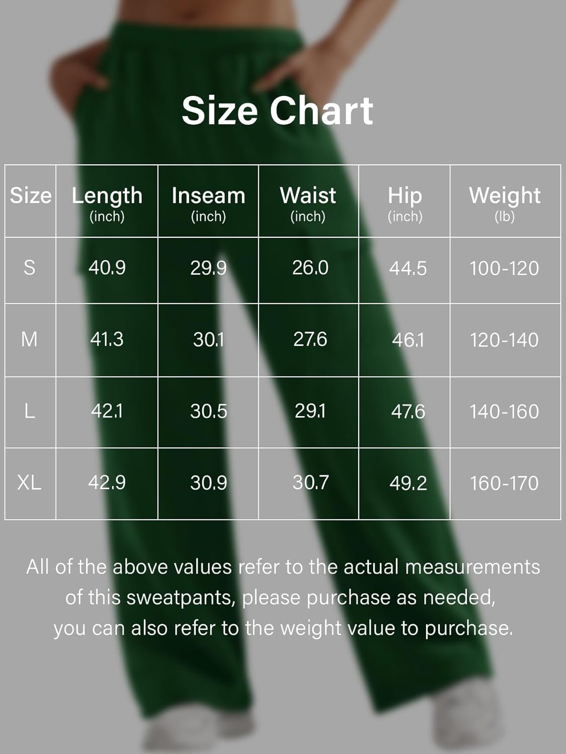 YEOREO Sweatpants Womens Cargo Pants Fleece Lined Wide Leg Joggers Baggy Drawstring Nairi Sweat Pants with Pockets - Image 5