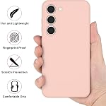 Meliya for Samsung Galaxy S23 Case, Soft Silicone Full Protection Shockproof Phone Case Cover for Samsung Galaxy S23 5G 6.1'' (Pink Sand)