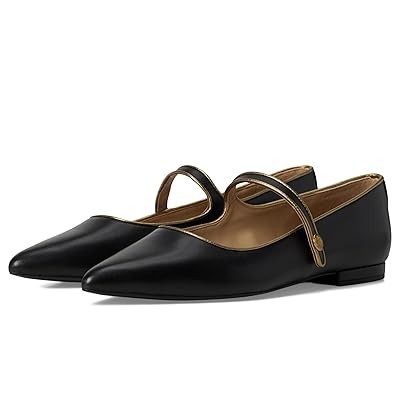 Lauren Ralph Lauren Londyn Metallic Trim Leather Mary Jane Women