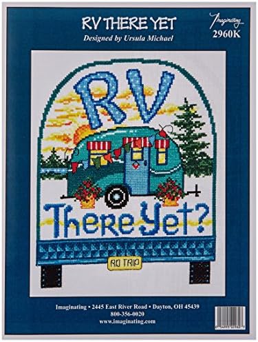 M & R Technologies RV There Yet Cross Stitch Kit-7.5"X9.5" 14 Count White image 4