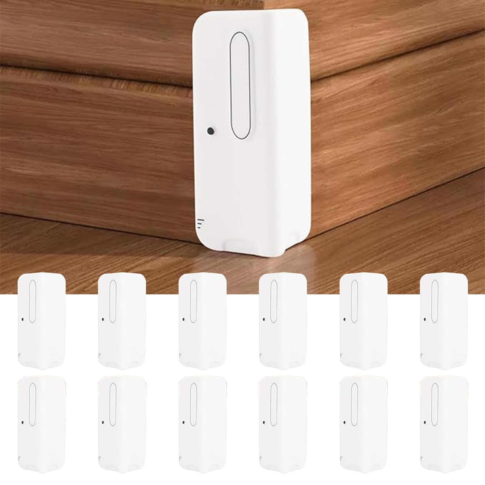 INCREWAY 12 PCS White Baseboard Corner Blocks Silicone Self Adhesive Safety Corner Cushion Baby Proofing Edge Guard Protectors for Furniture Wall Base