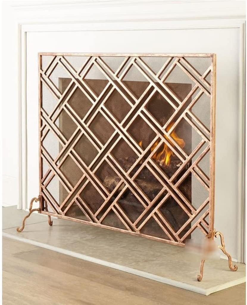 Fireplace Screen Spark Guard Fireplace Doors Fireplace Spark Screen Wrought Iron Frame Fireplace Screen Vertical Heater Partition Fire Screens For Fireplaces Household Fireplace Tools Fireplace Screen