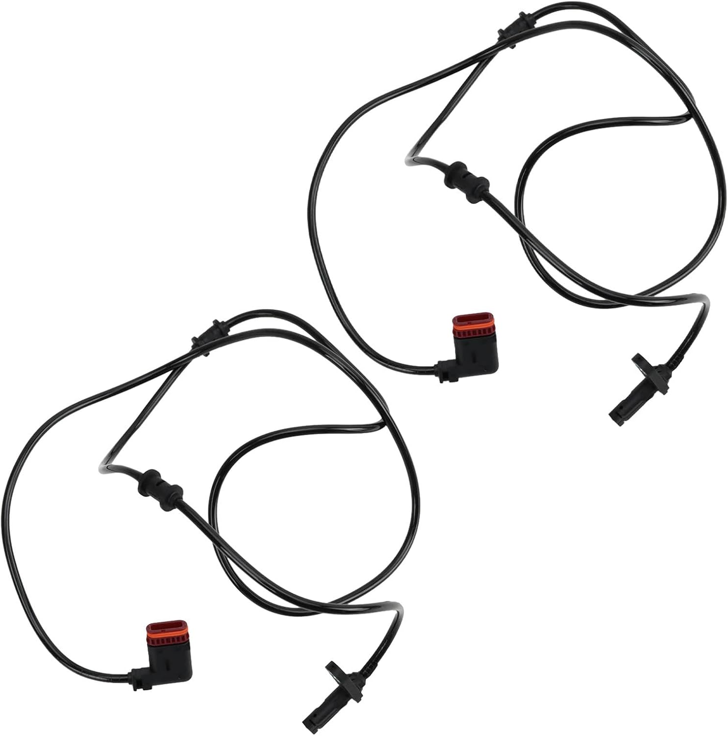 TRQ Rear ABS Wheel Speed Sensor Set Compatible with 2008-2011 Mercedes-Benz CLS550 2007-2011 CLS63 AMG 2004-2009 E320 2006-2009 E350 2004-2006 E500 2007-2009 E550 2007-2012 E63 AMG
