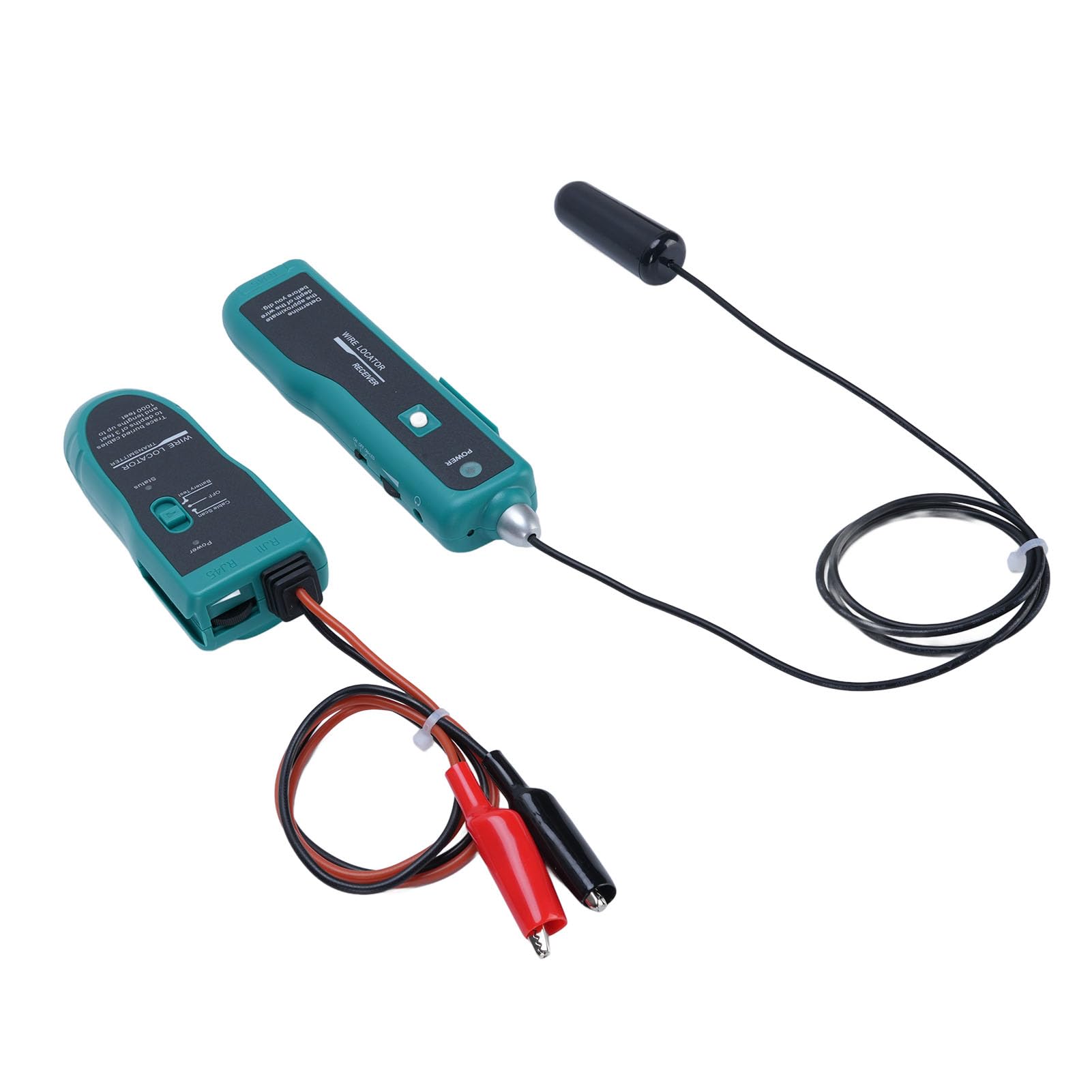 Bewinner Kit Ricevitore Tracciacavi per Localizzatore di Cavi Sotterranei - Tracciacavi a Parete per Test di Cortocircuito, Manutenzione della, Diagnostica di Cavi e Fili con Indicatore