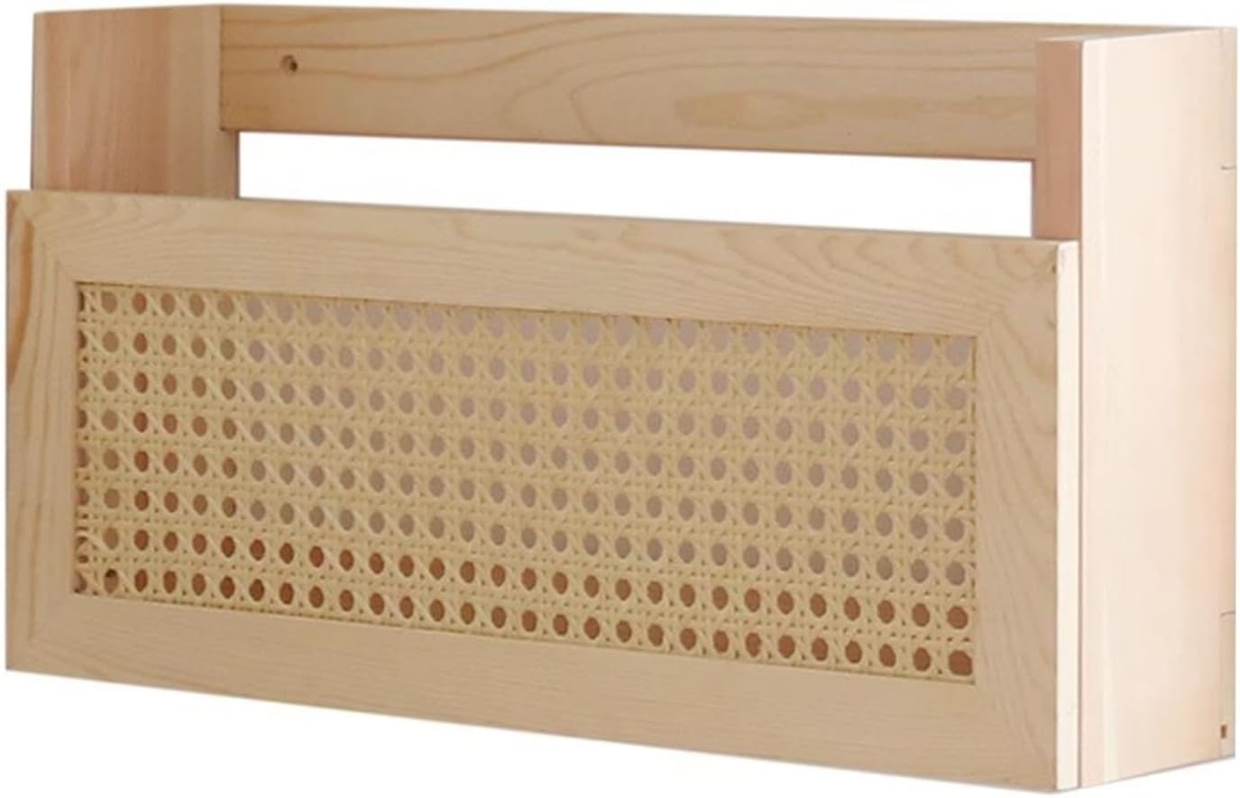 Wood Magazine Wall Rack Mail Documents Versatile Newspapers Holder for Entryway