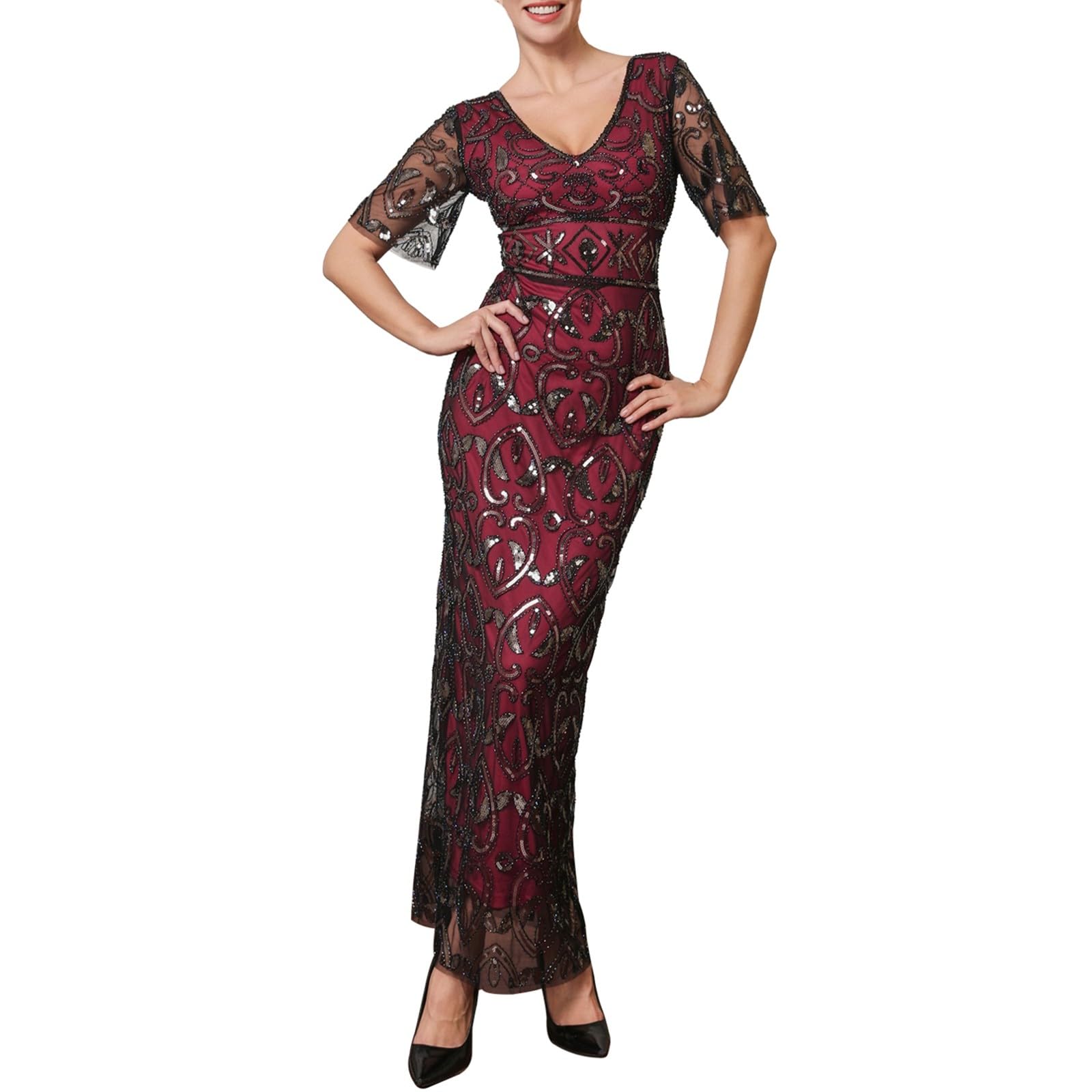 Vestidos Elegantes Mujer Vestido Fiesta Trajes Largos Ropa Invierno Tallas Grandes De Primavera Manga Larga Nochevieja Boda Otoño