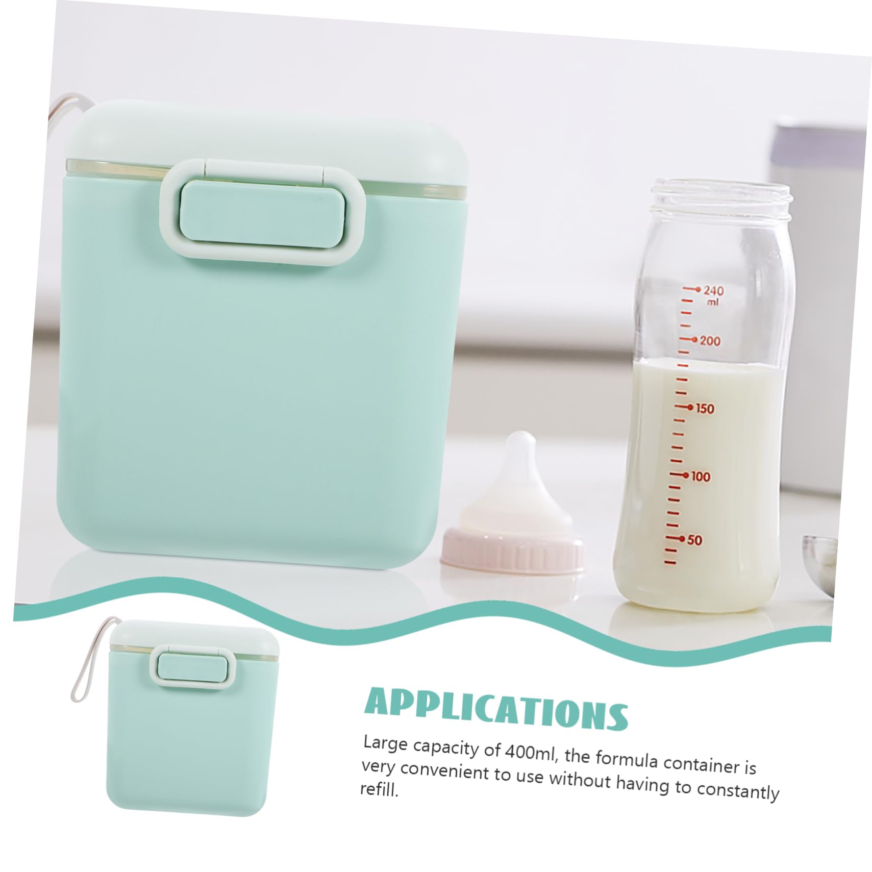 CIYODO Formula Dispenser Portable Powder Container for Travel Airtight Storage Made From Safe for Outdoor Use