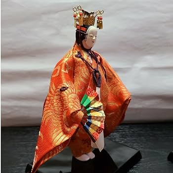 Amazon.co.jp: 二条静扇 作 日本人形「羽衣」能人形 能楽 能面