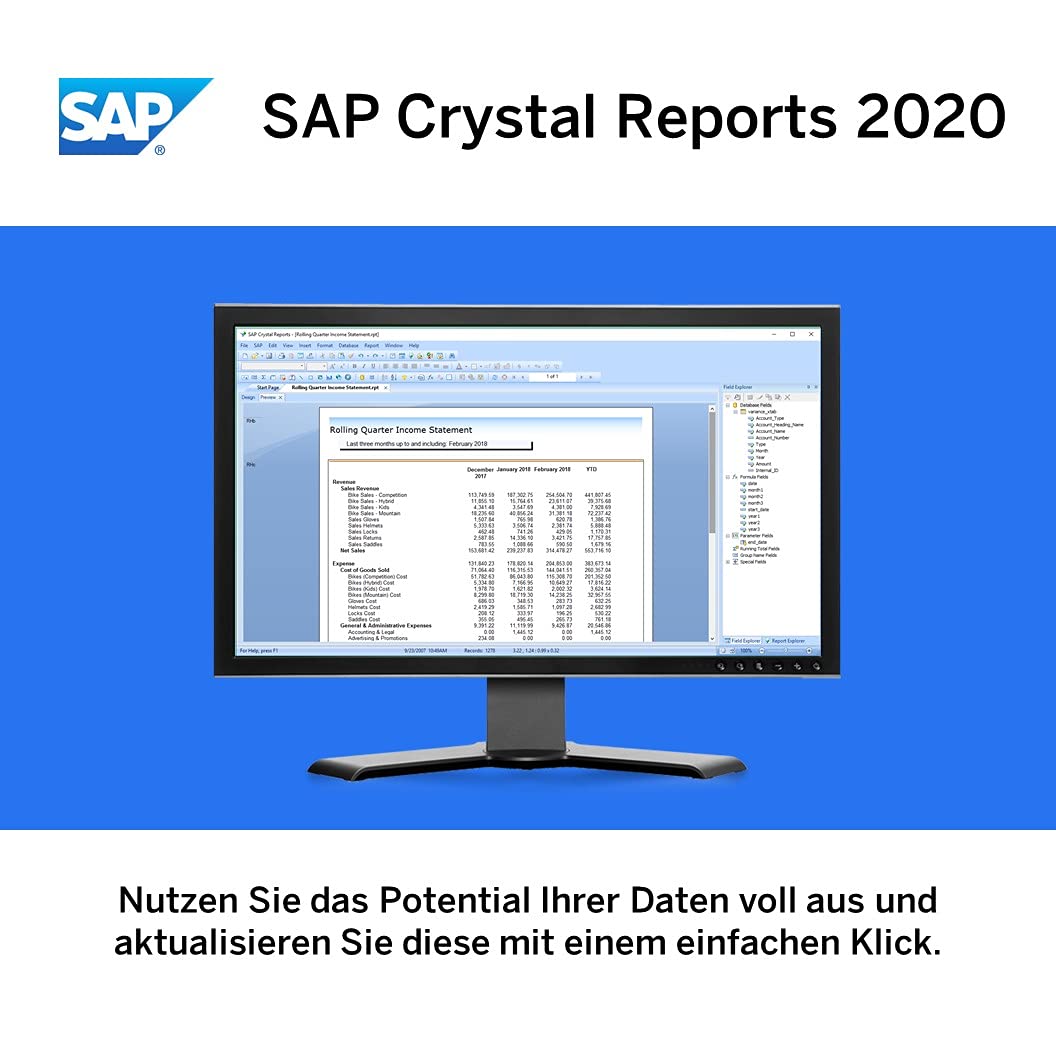 SAP Crystal Reports 2020 Reporting software | Standard | PC | PC Aktivierungscode per Email