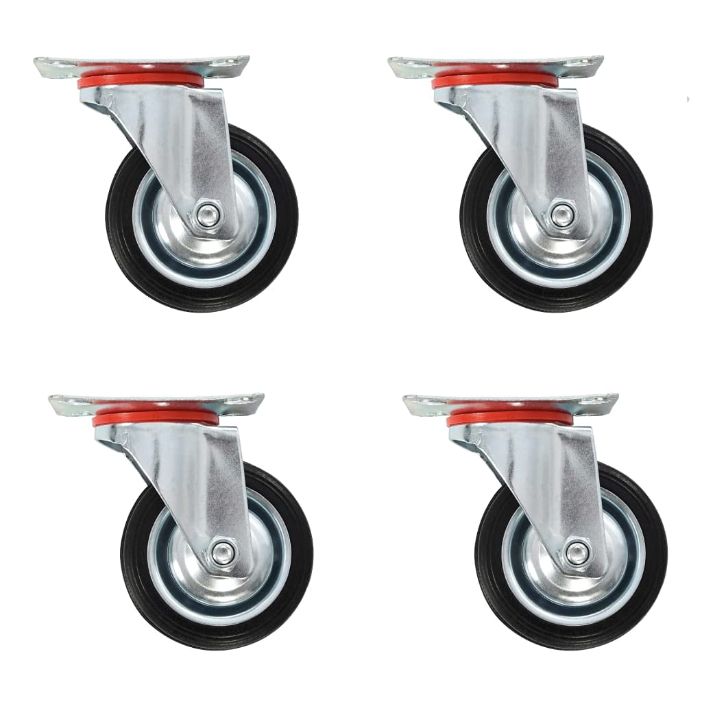 LAPOOH 8 STK. Lenkrollen 75 mm, Transportrollen, Rollen Werkbank, Möbelrollen, Lenkrollen Für Möbel, Strandkorbrollen, Rollen Für Schirmständer,