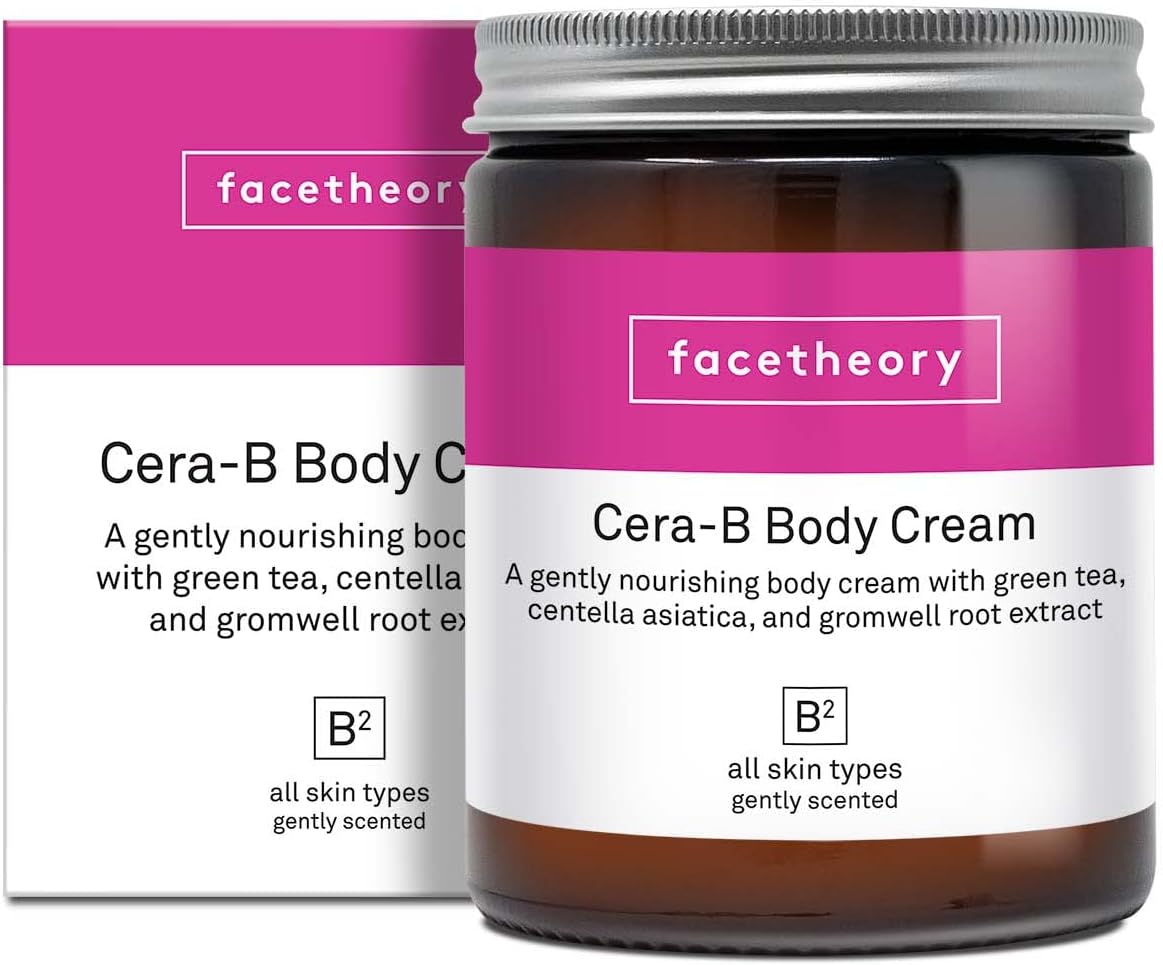 facetheory Cera-B Body Cream B2 - Nourishing Firming Body Butter, Vegan Lotion, Hydrating Body Cream, All Natural Lotion, Vegan & Cruelty-Free, Made in UK | Scented | 5.7 fl oz