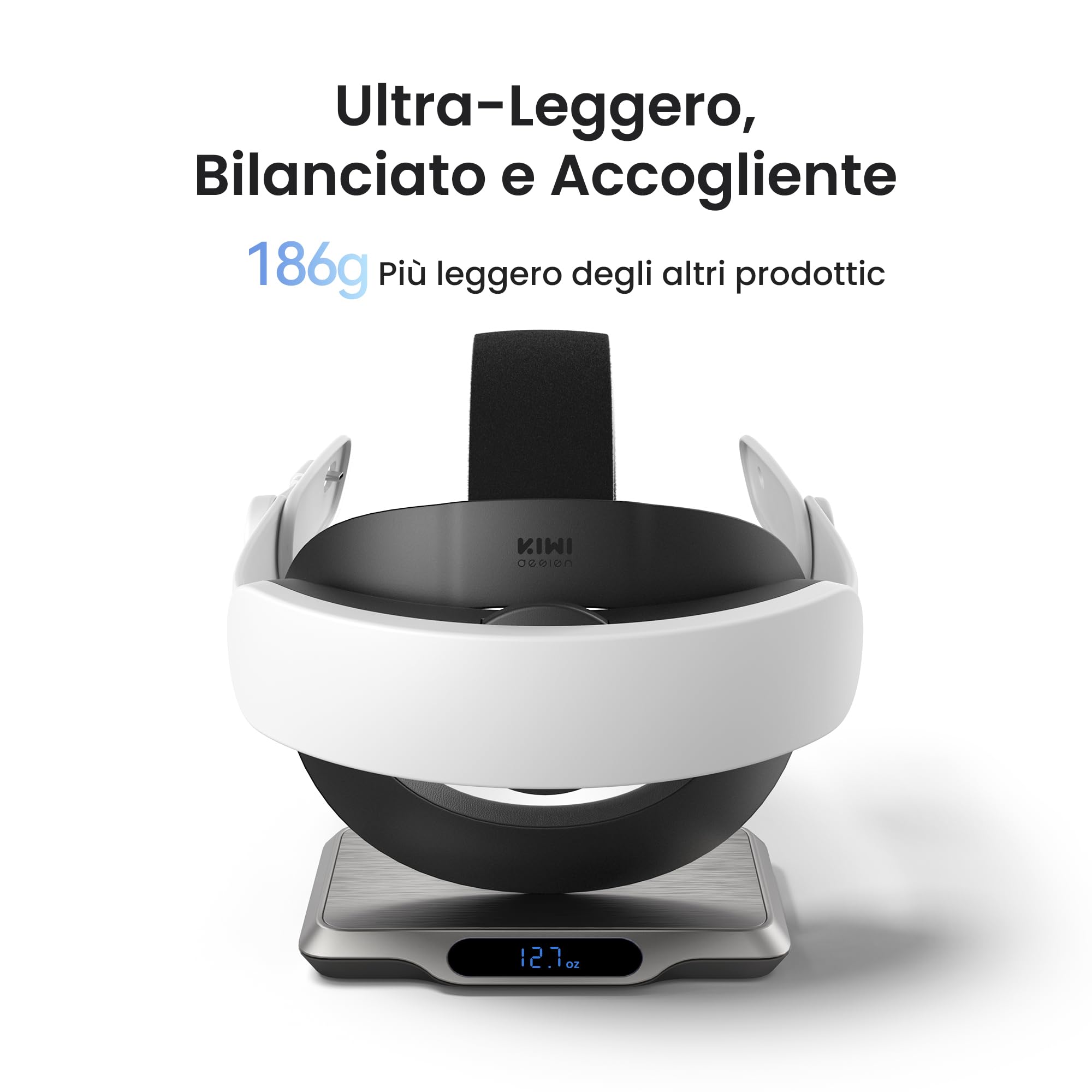 KIWI design K4 Boost Cinturino per la Testa della Batteria Comfort Compatibile Meta Quest 3/3S