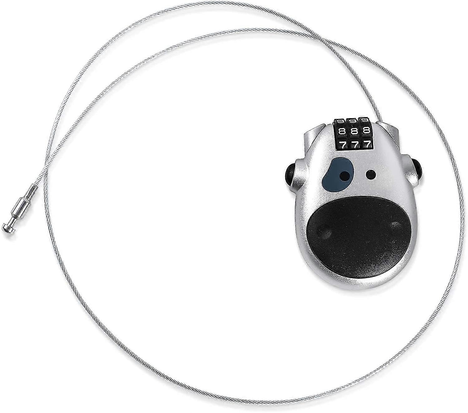 Cable Lock:Bicycle Lock with Combination Bicycle Cable Lock + Luggage Lock+ Lock 3 Digits