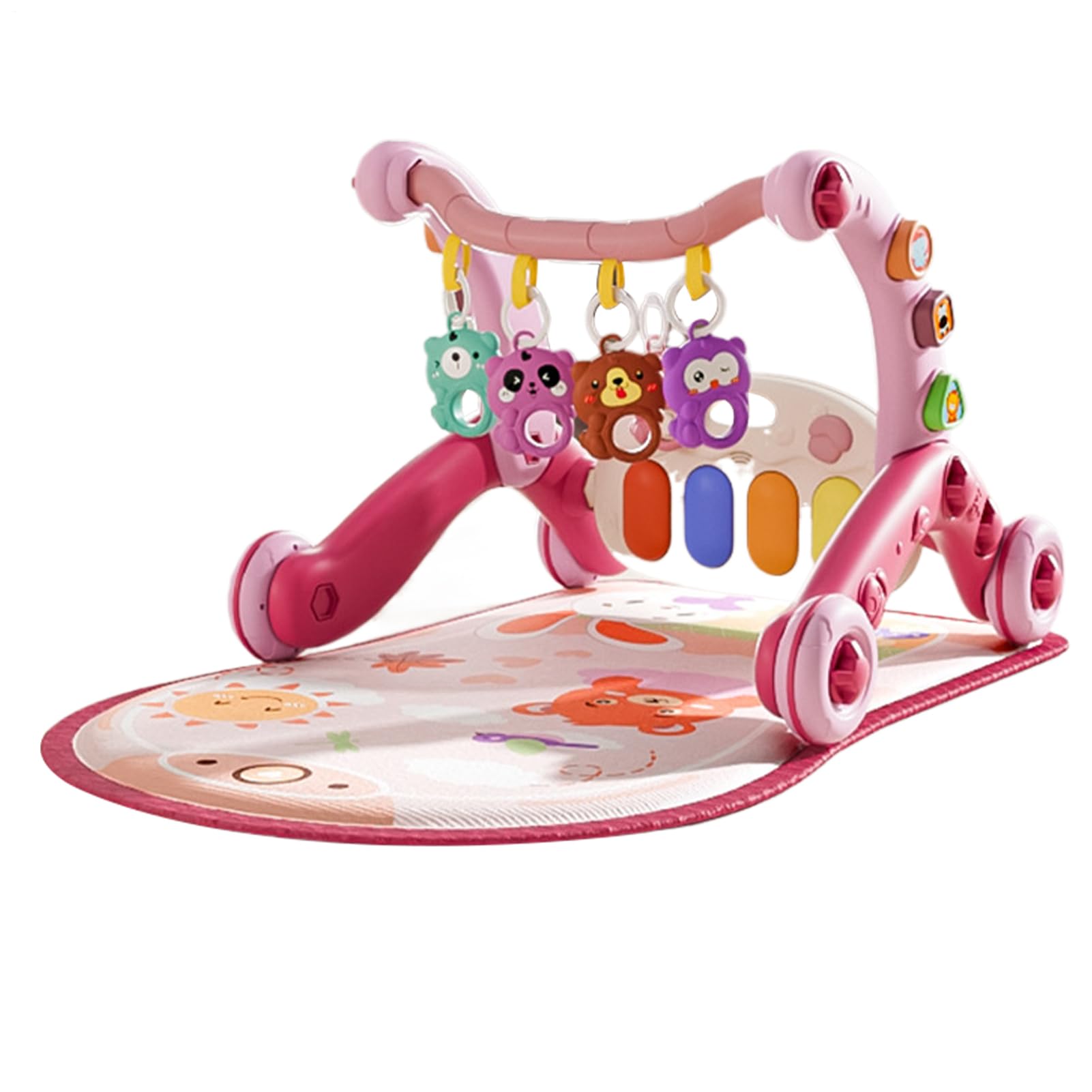 Alfombra para Bebé En Suelo - Alfombra Musical Sensorial Con Texturas | Alfombra Antideslizante Desarrollo Motriz Fino, Juguetes Interactivos para Guardería Y Hogar Infantil Estera
