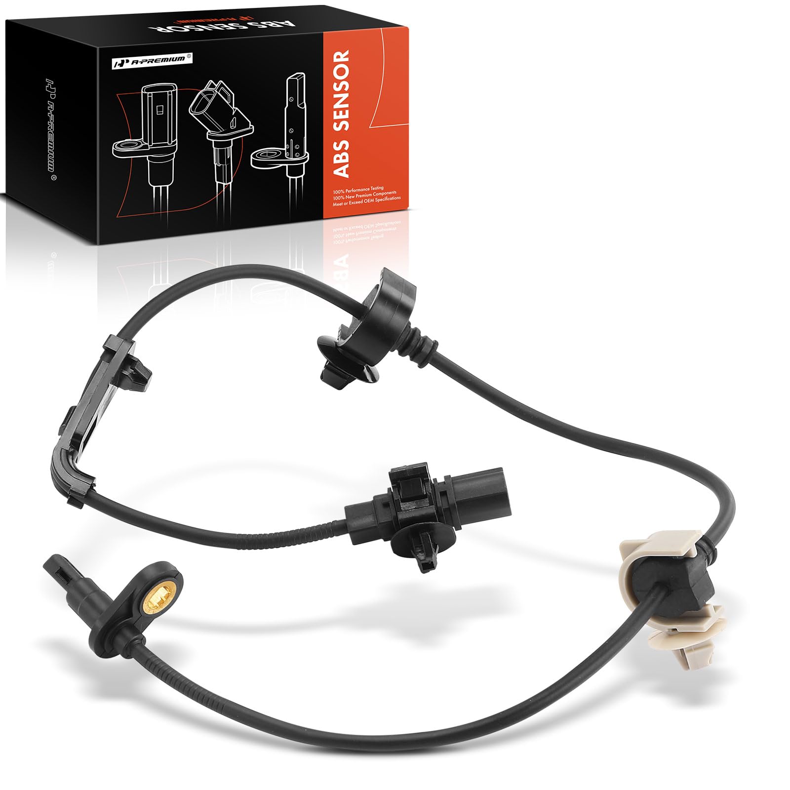 A-Premium Front Right ABS Wheel Speed Sensor - Compatible with Honda Models - Civic 2006 2007 2008 2009 2010 2011 - Front Passenger Side, Replaces 57450-SVA-A02, 57450-SVA-A03-image-46