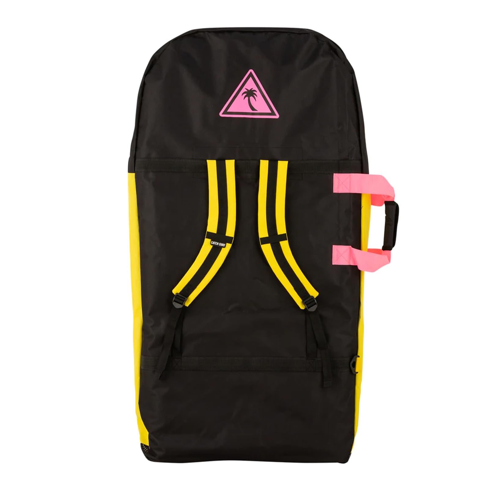 Catch Surf Bodyboard Bag - BK/PK/YL, Hold 3 Bodyboards (45 Inches), Black/Pink/Yellow