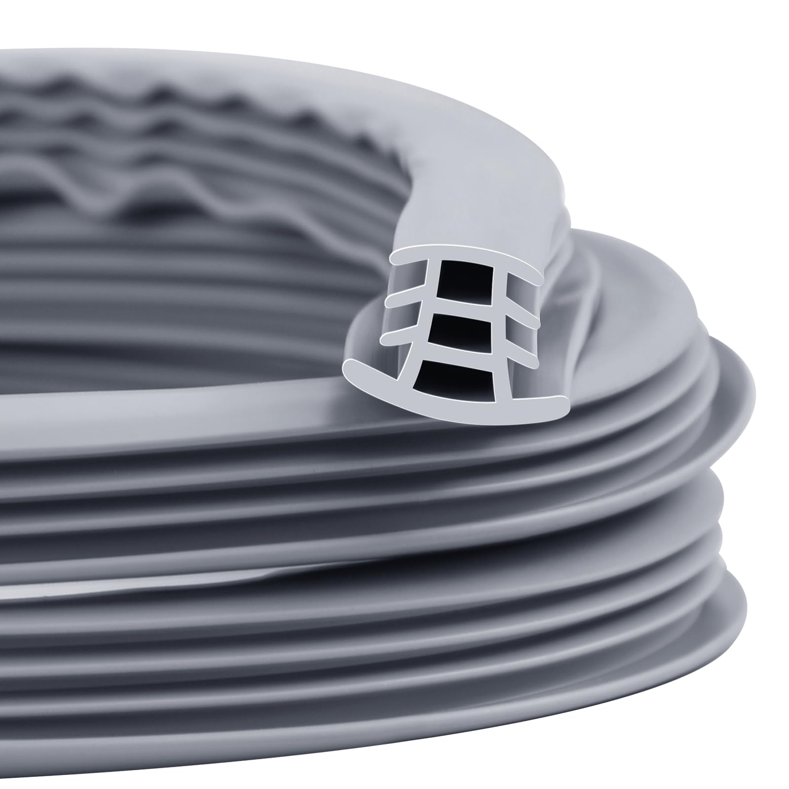 Flexible EPDM Rubber Strip (50 ft Long and 3/4 inch Wide) for Concrete Crack Repair and Replacement - Weather and Aging Resistant Expansion Joint Filler for Driveways and Sidewalks