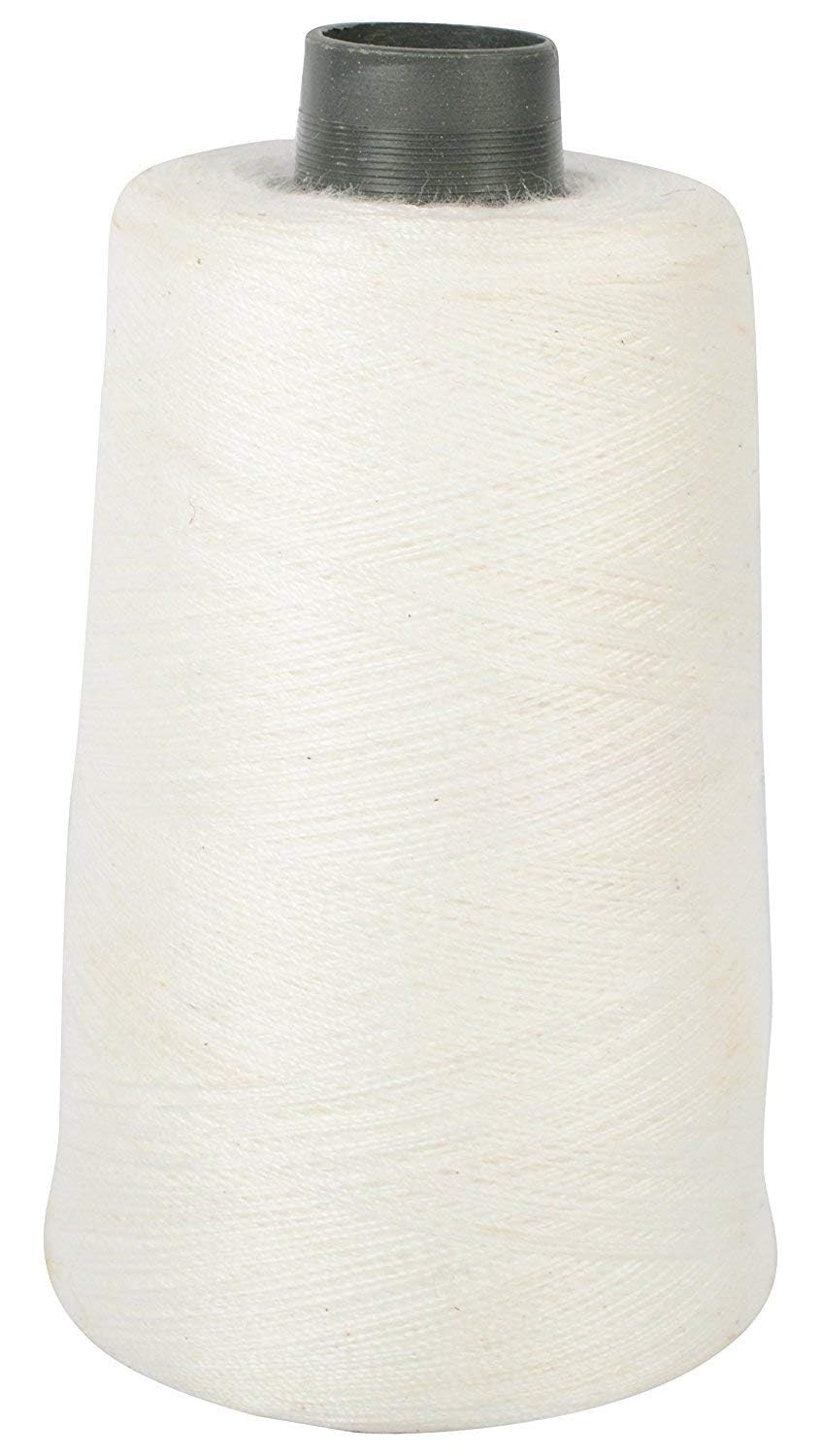 Jeans Stitching/Bag Closing/Seat Stitching, Mattress Stitching Thread for All Industrial Purposes - 2100 Yards Approx (WHITE)
