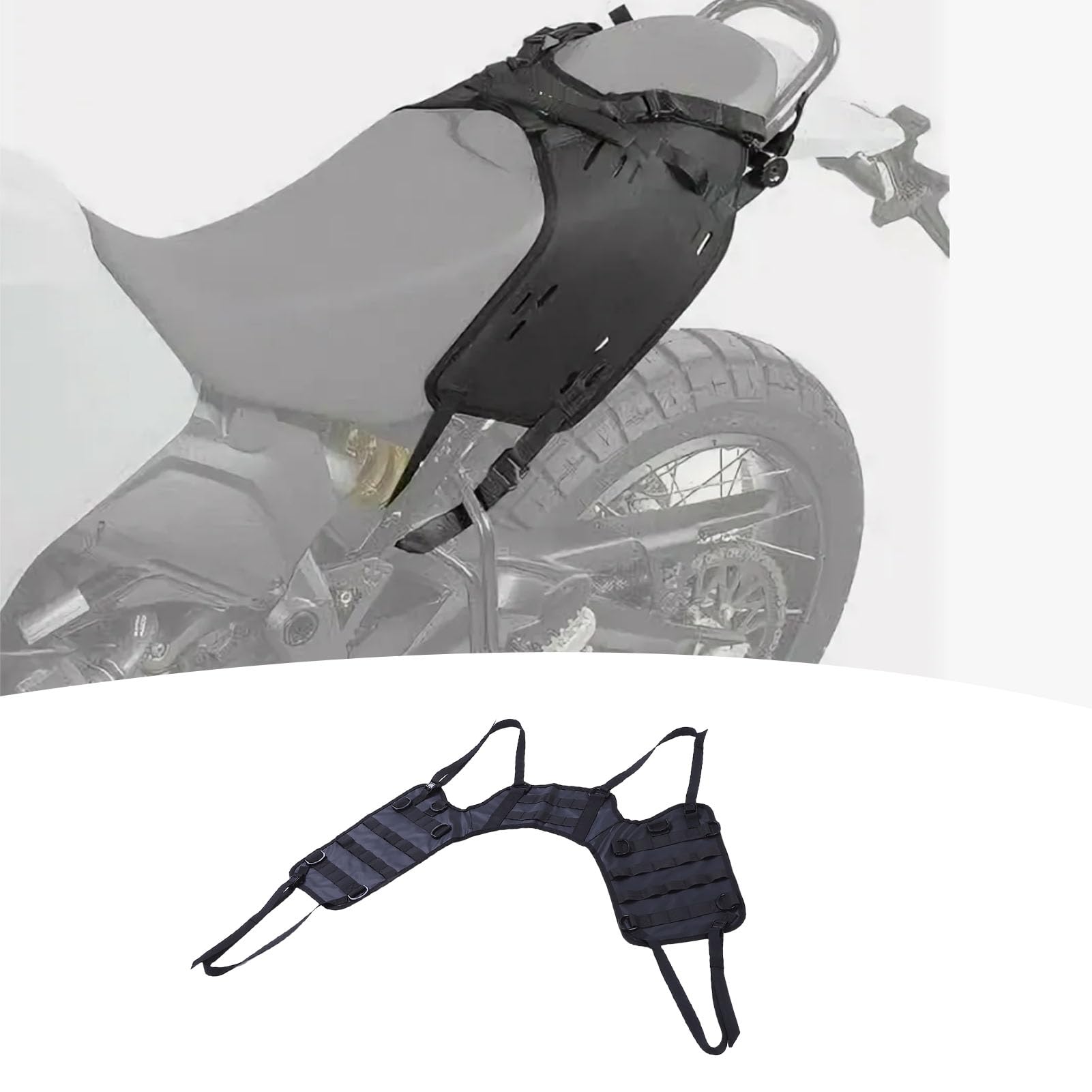 Base Supporto Borsa Moto, Piastra Universale in Poliestere per Sella