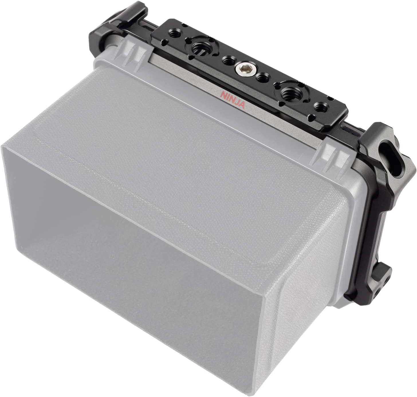 Ninja V Cage for Atomos Monitors, Compatible with Ninja V+, Ultra, Shinobi, ZATO, Built-in NATO Rail and Cold Shoe VN02
