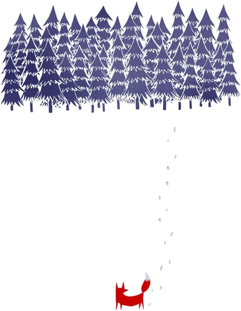 ART.COM Wall Art Print Alone in the Forest by Robert Farkas, 18" x 24" Unframed 24L" x 18W" Print Only