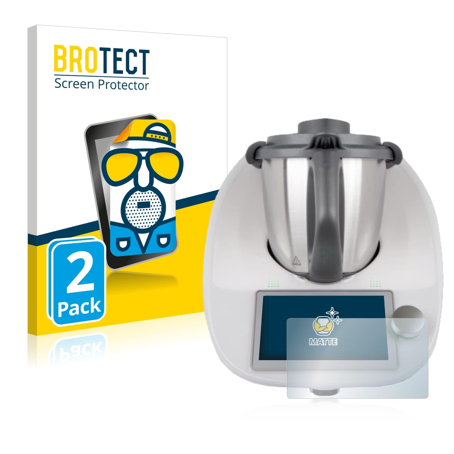 brotectScreen Protector Anti-Glare compatible with Vorwerk Bimby TM6 (2 Pack) Screen Protector Matte, Anti-Fingerprint Protection Film