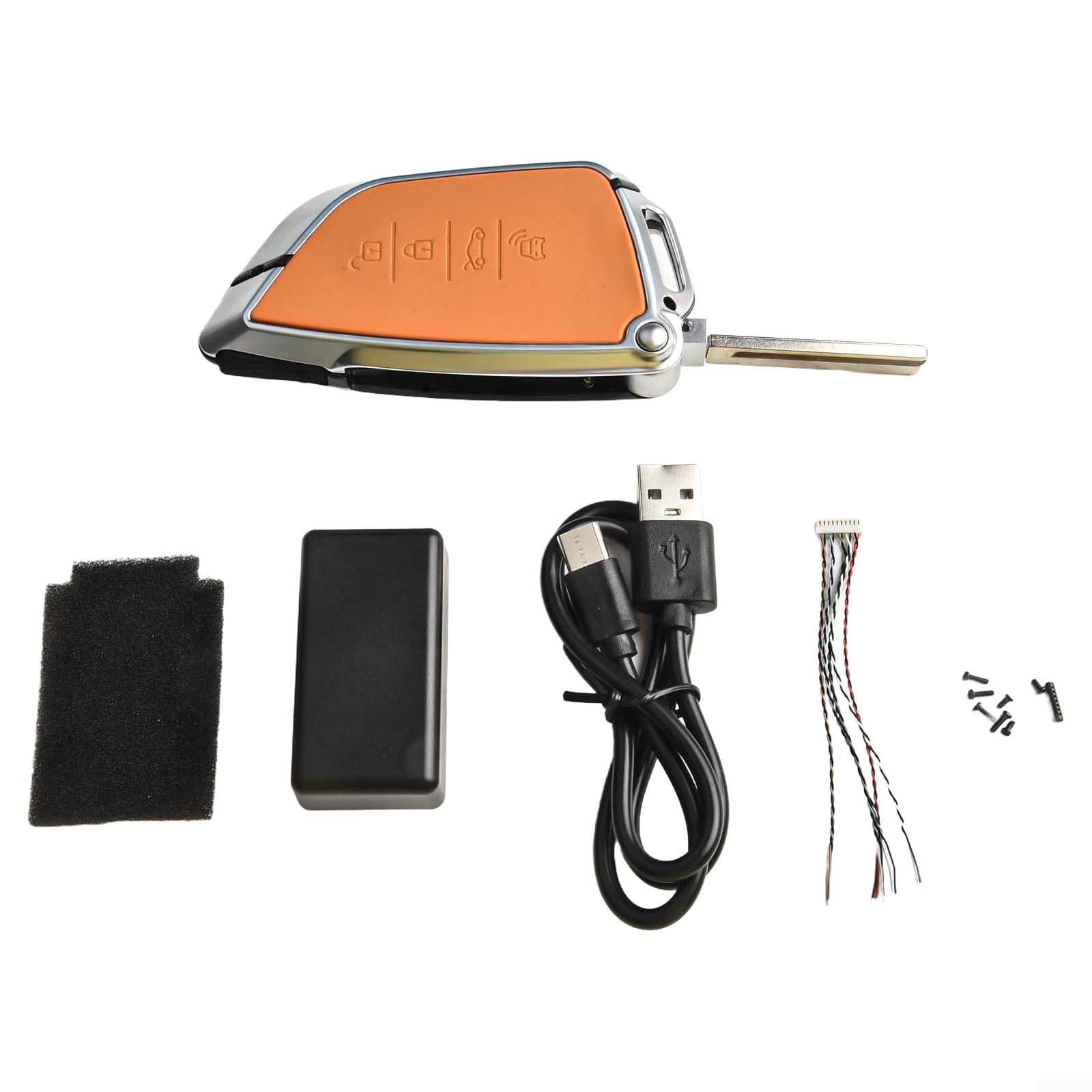 Mando a distancia LCD de aleación para llave de coche con 750 mAh, pantalla táctil de arranque