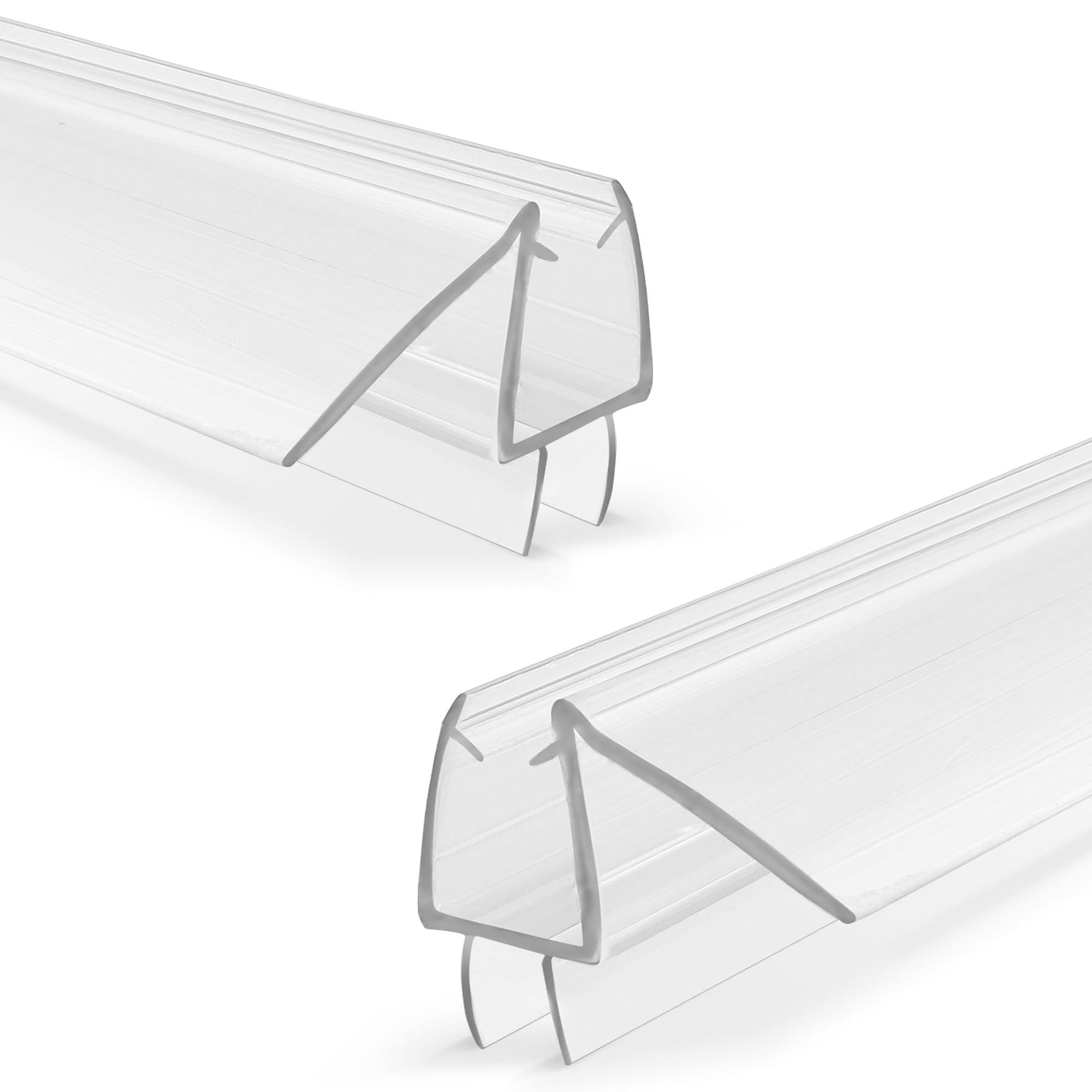 Vedação Inferior Para Porta De Box 91cm - PVC Transparente Para Vidro De 10mm