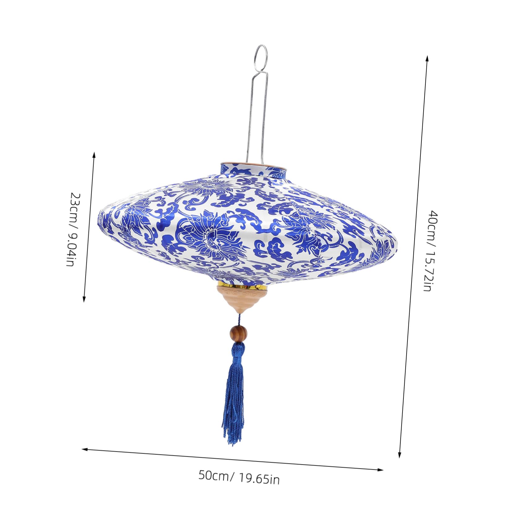 Happyyami Vietnamese Lantern Hanging Decor for Spring Festival Weddings and Parties and Porcelain Design for Use