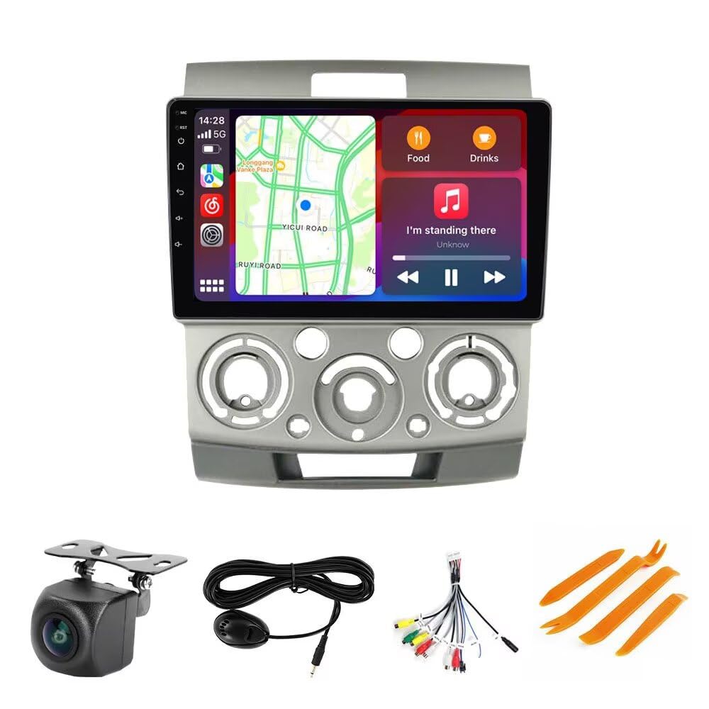 Autoradio Android 14 Per Ford Ranger XLT 2011-2016 – Schermo IPS 9 Pollici, 2G+32G, GPS, Carplay, WiFi, Controllo Al Volante - 5