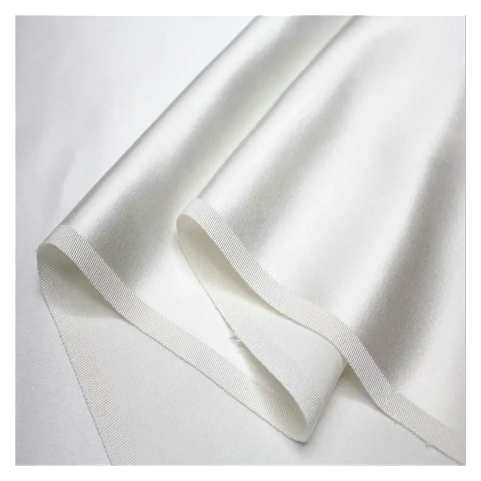 Tela de Satén Tela de seda 100% morera, 19 momme, teñida lisa, súper, ideal for bodas, vestidos, ropa cama, etc Para coser(Dark grey,1.5 meter)