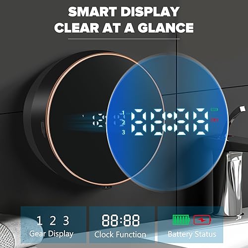 Miniatura 3 de Dispensador automático de jabón manos libres para montaje en pared, dispensador de jabón líquido recargable, dispensador de jabón líquido sin