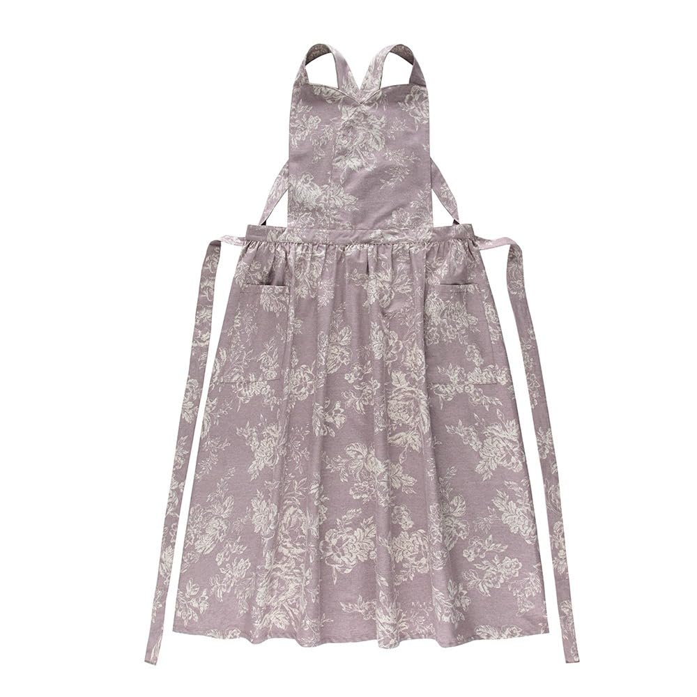 Floral Cotton Waterproof Kitchen Apron