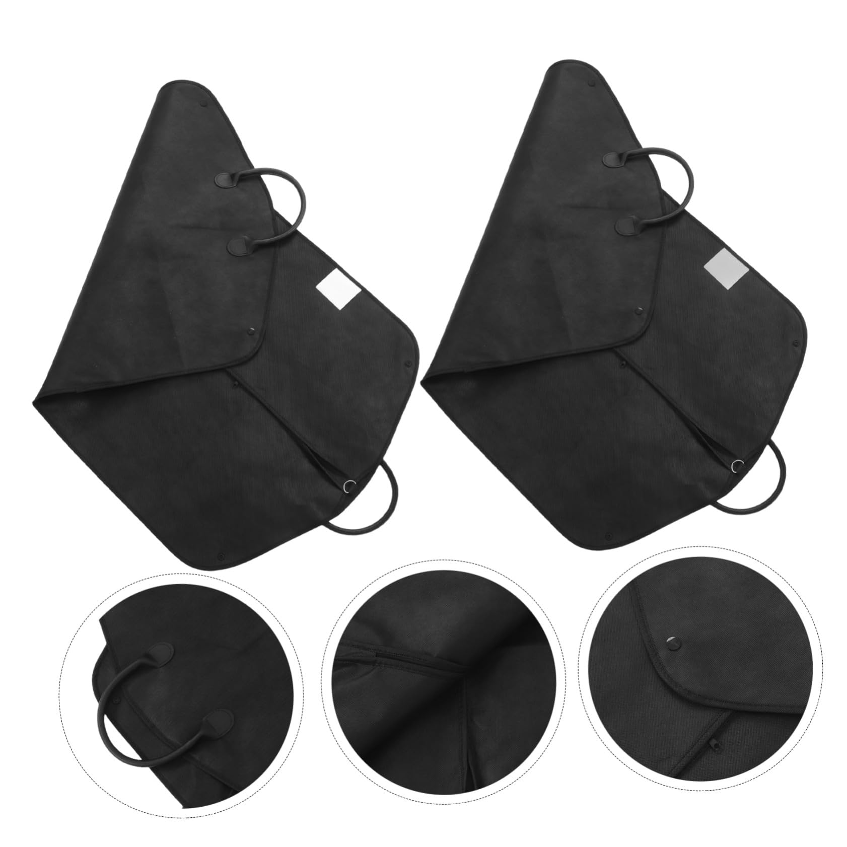 2 Piezas Bolsas para Trajes con Asa Fundas para Ropa de Tela No Tejida Protector Antipolvo con Cremallera para Viajes de Negocios Almacenamiento para Abrigos Chaquetas y Vestidos