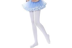 Premium Dance Tights for Growing Girls 4-6: 50D Footed Ballet Tights for...
