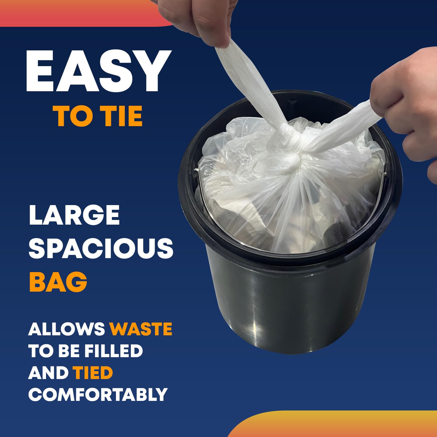 3L Pedal Bin Liners Extra Strong Extra Large Dustbin Waste Bags Small 3 Liter Tr